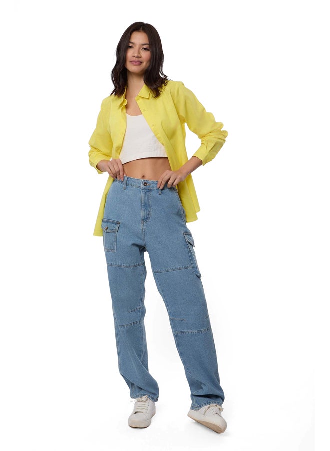Premoda Fancy Cargo Denim Jeans - Image 4